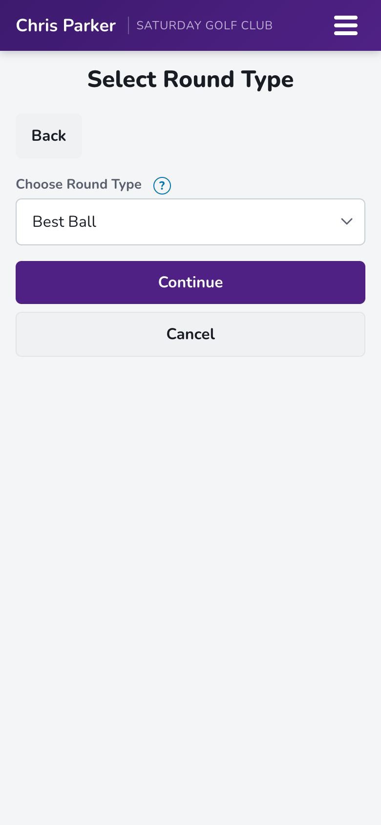 Select round type screen